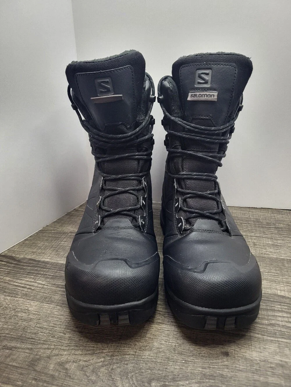Salomon Boots Men’s 10.5 Black Toundra Forces CSWP Aerotherm Winter 401650